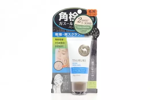 Гель-скатка Tsururi Special Care с марокканской вулкан глиной п/черных точек, 55 г