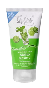 Гель-смазка интим СлипСлайд увлажн романтич формула Мохито, 50 мл