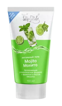 Гель-смазка интим СлипСлайд увлажн романтич формула Мохито, 150 мл