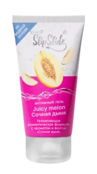 Гель-смазка интим СлипСлайд увлажн романтич формула Сочная дыня, 50 мл