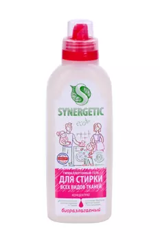 Гель SYNERGETIC д/стирки всех видов тканей 0,75 л