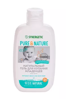 Гель SYNERGETIC натуральный гипоаллергенный д/купания младенцев (с 0 лет), 250 мл