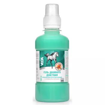 Гель VEDA ЗооVIP двойного действия охлаждающ/разогревающий с камфорой и ментолом 250 мл