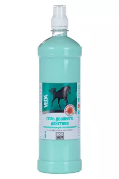 Гель VEDA ЗооVIP двойного действия охлаждающ/разогревающий с камфорой и ментолом 1 л