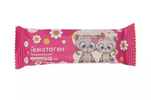 Гематоген детский I+ с повышенным содержанием йода Консумед Кидс, 50 г