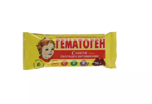 Гематоген С-Вита Плюс д/детского питания с 3-х лет, 50 г