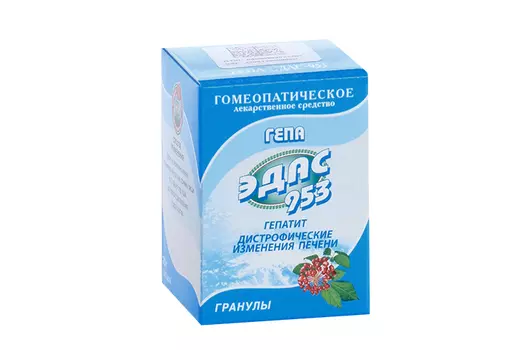 Гепа Эдас-953, 20 г, гранулы гомеопатические
