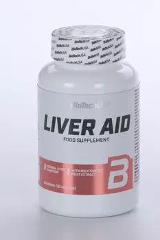 Гепатопротектор BioTechUSA Liver Aid, 60 шт, таблетки
