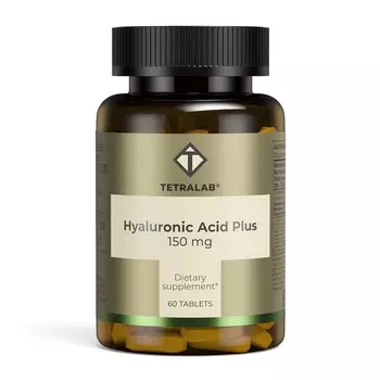 Гиалуроновая кислота 150 мг Плюс Тетралаб, 60 шт, таблетки покрытые оболочкой