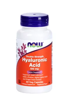 Гиалуроновая кислота NOW двойной силы, 469 мг, 60 шт, капсулы (3155)