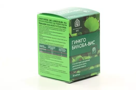 Гинкго Билоба ВИС, 0,4 г, 30 шт, капсулы