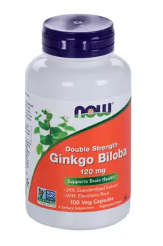 Гинкго Плюс NOW, 500 мг, 100 шт, капсулы