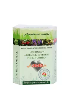 Гипертоникс фитосбор Алтайские травы, 1,5 г, 20 шт