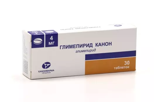 Глимепирид Канон 4 мг, 30 шт, таблетки