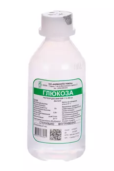 Глюкоза 5%, 200 мл фл пластик, раствор для инфузий