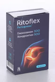 Глюкозамин 500 + Хондроитин 500, 1 100 мг, 30 шт, таблетки