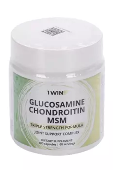Глюкозамин+Хондроитин+MSM 1WIN, 180 шт, капсулы