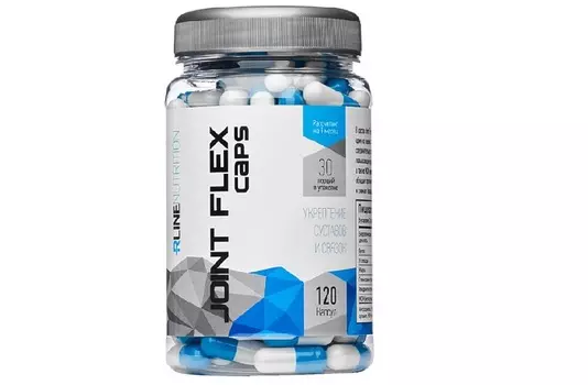 Глюкозамин-хондроитин R-LINE Joint Flex caps укрепление суставов и связок, 120 шт