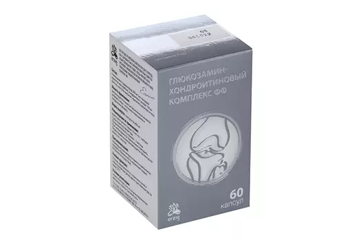 Глюкозамин-хондроитиновый комплекс ФФ, 400 мг, 60 шт, капсулы