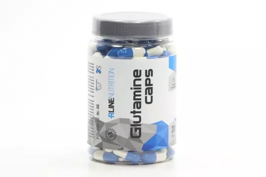 Глютамин R-LINENUTRITION Glutamine caps восстановление и рост мышц, 200 шт, капсулы