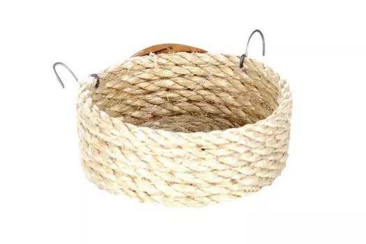 Гнездо Зообалу д/птиц плоское сизаль 10х3 см