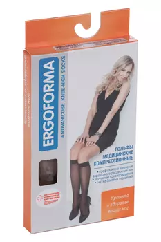 Гольфы ERGOFORMA компр антиварикоз жен р 4, бежевый