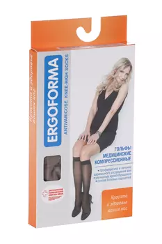 Гольфы ERGOFORMA жен. 1компр. р.2 телесные