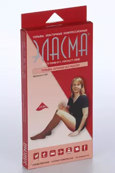 Гольфы Эласма 1 класс компр эласт женск р 1, (501) беж