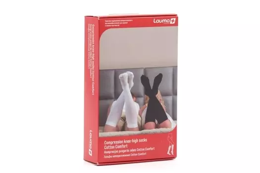Гольфы Лаума Медикал Cotton Comfort 1 класс компресс р 39-41, белые