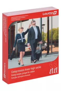 Гольфы Лаума Медикал мед компресс б/мыска 2 класс р 4K , пара черн