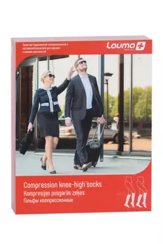 Гольфы Лаума Медикал мед компресс б/мыска 2 класс р 3K, пара черн