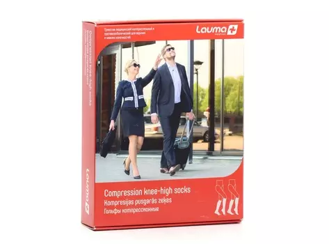 Гольфы Лаума Медикал мед компресс б/мыска 2 класс р 4D, пара черн