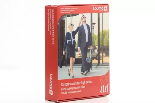 Гольфы Лаума Медикал мед компресс плотн 1 класс р 2D, черн