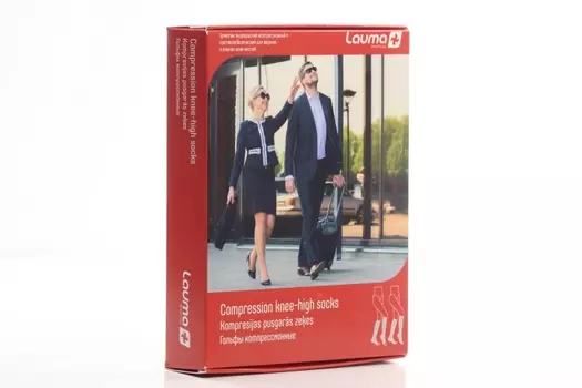 Гольфы Лаума Медикал мед компресс с мыском 2 класс р 3K, пара натуральный