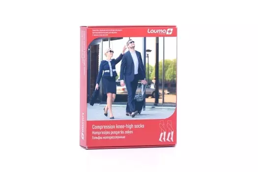 Гольфы Лаума Медикал мед компресс с мыском 2 класс р 4D, пара натуральный