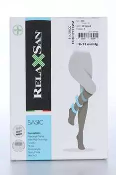 Гольфы RELAXSAN Basic 1 класс компрессии 140 ден 850 черный р 3, пара