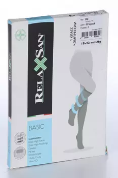 Гольфы RELAXSAN Basic 1 класс компрессии 140 ден 850 черный р 2, пара