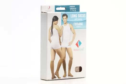 Гольфы Тонус эласт компрес профилакт рост 1 р 5, беж