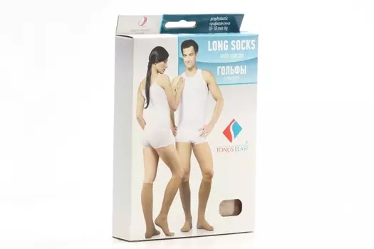 Гольфы Тонус эласт компрес профилакт рост 1 р 4, беж