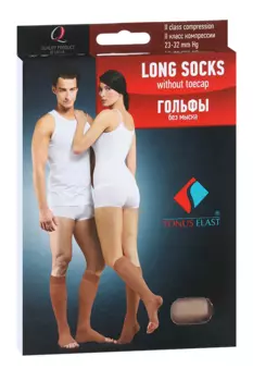 Гольфы Тонус Эласт Люкс лечеб-проф 2 класс компр рост 2 б/мыска карамель р 2, пара