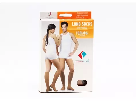Гольфы Тонус Эласт рост 1 класс компресс 1 р 5, бежевый