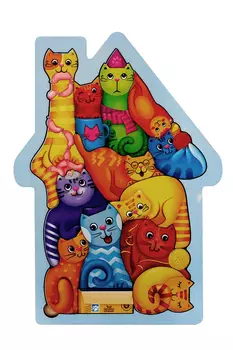 Головоломка «Коты», размер 28 20см, головоломка логическая