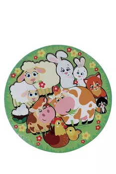Головоломка логическая "Животные и детёныши", d=20 см