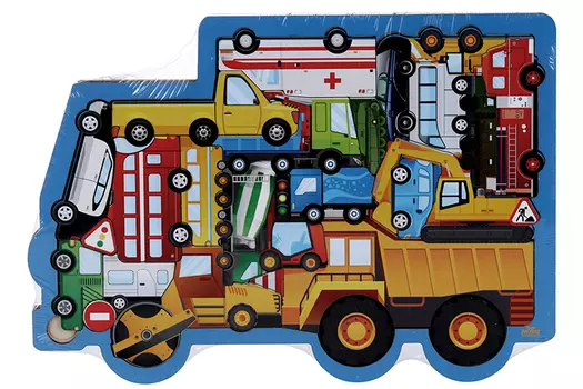 Головоломка «Машины», размер 28х20 см