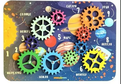 Головоломка Набор шестеренок Космос