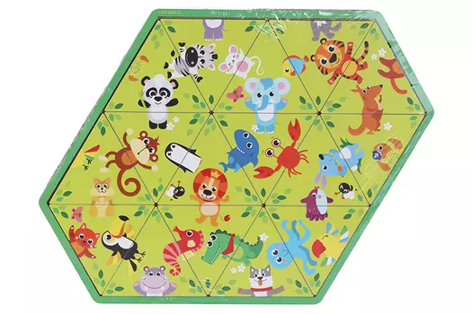 Головоломка «Животные зоопарка», пасьянс