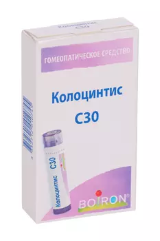 Гомеопатические монокомпонент препараты растительн происхожд 4 г, гранулы гомеопатические C30 Колоцинтис