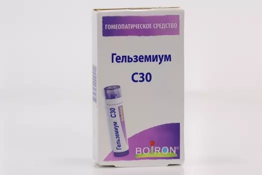 Гомеопатические монокомпонент препараты растительн происхожд 4 г, гранулы гомеопатические C30 Гельземиум