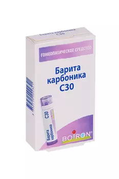 Гомеопатические монокомпонентные пр-ты мин-хим происх, 4 г, гранулы гомеопатические C30 Барита карбоника