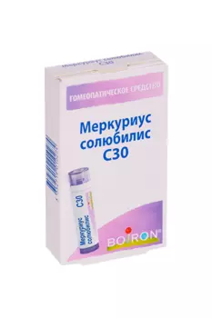 Гомеопатические монокомпонентные пр-ты мин-хим происх, 4 г, гранулы гомеопатические C30 Меркуриус Солюбилис